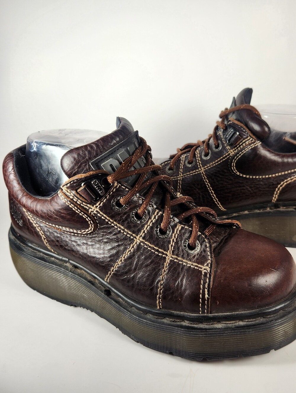 DOC MARTENS Womens Oxford 7 UK 5 Made England Chunky Vintage Platform Y2K Shoes